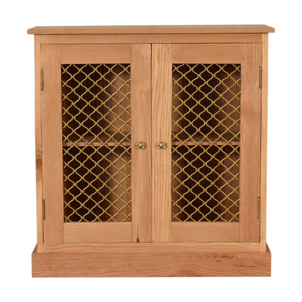 Caged Oak-ish Cabinet