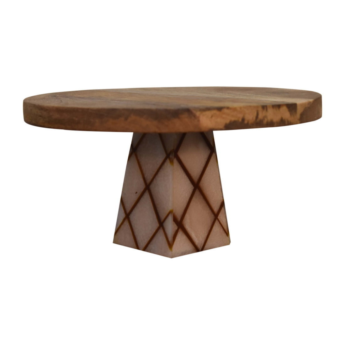 Oak-ish Resin Cake Stand