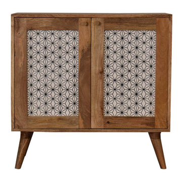 Geometric Screen Printed Cabinet