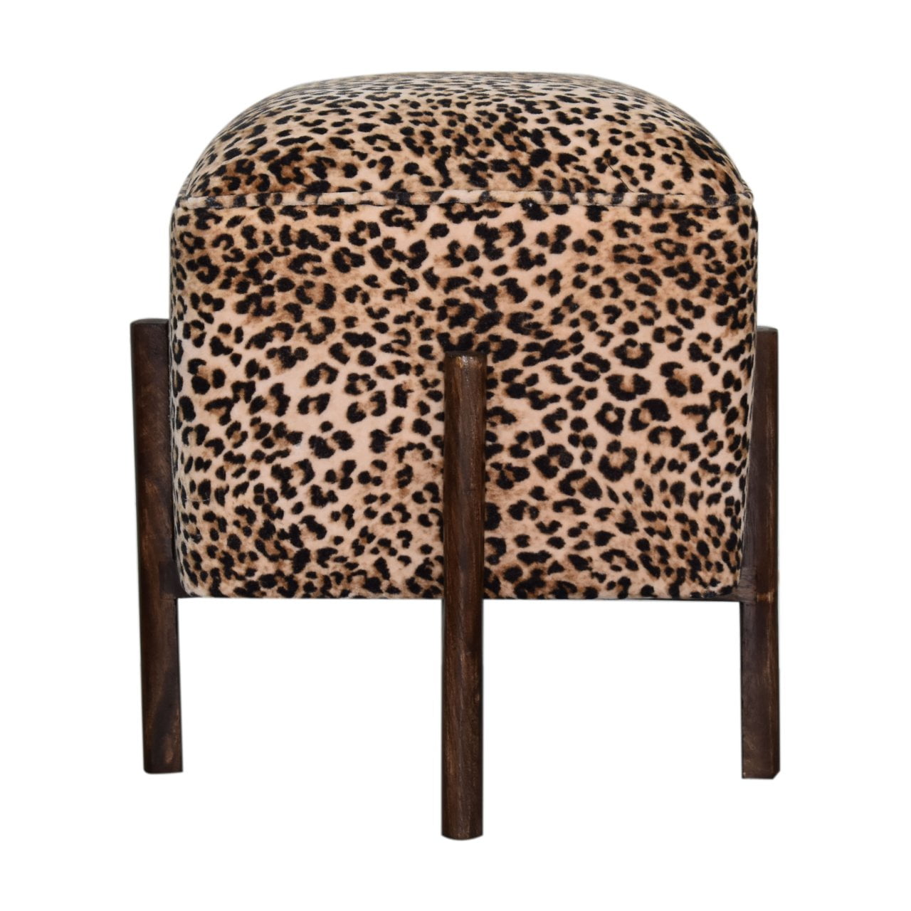 Leopard Footstool