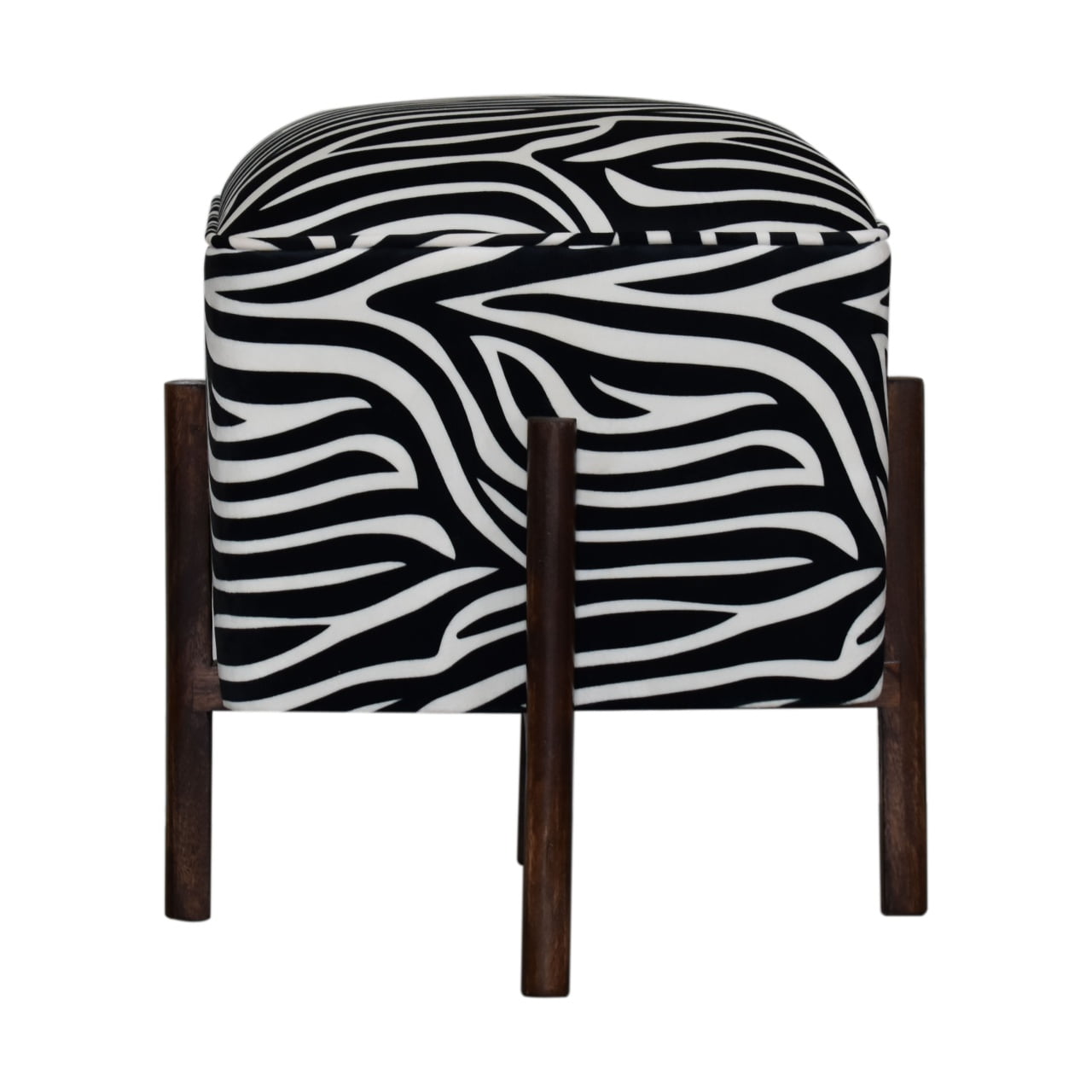 Zebra Footstool