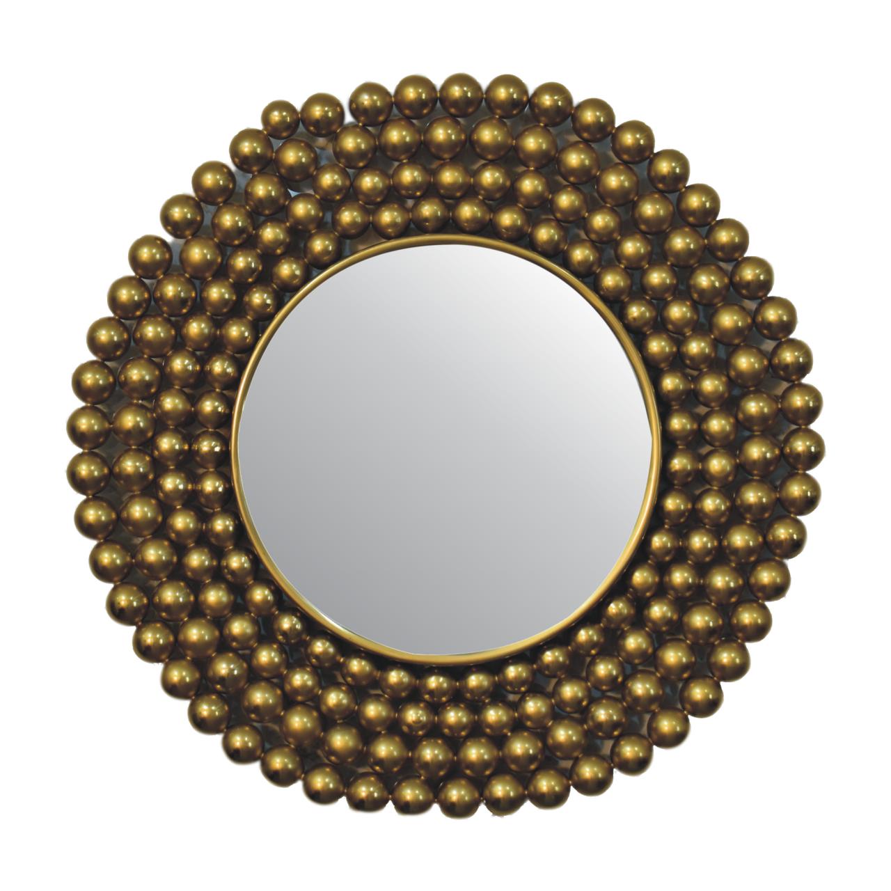 Gold Bubble Mirror Frame