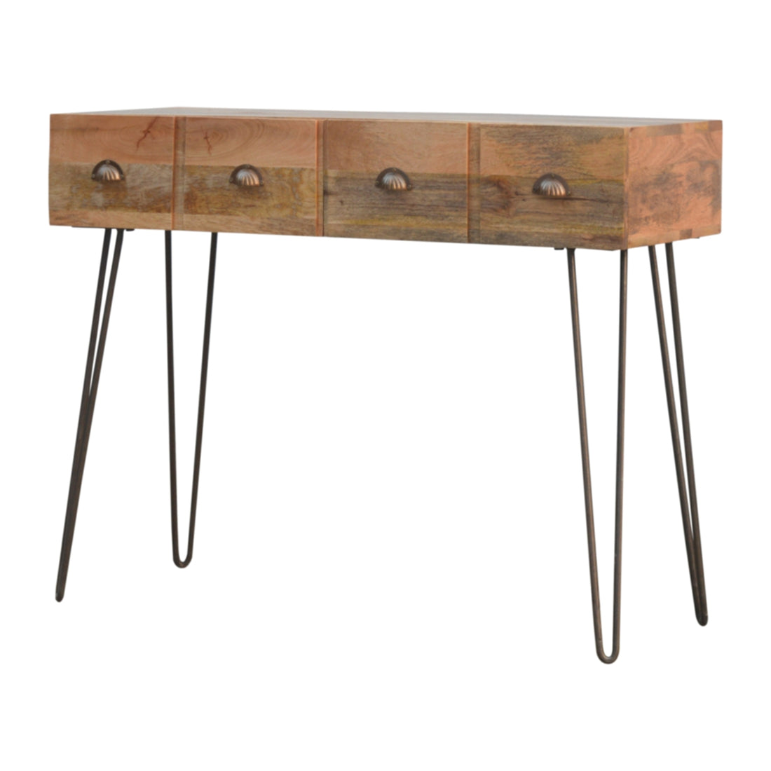 Iron Base 2 Drawer Console Table