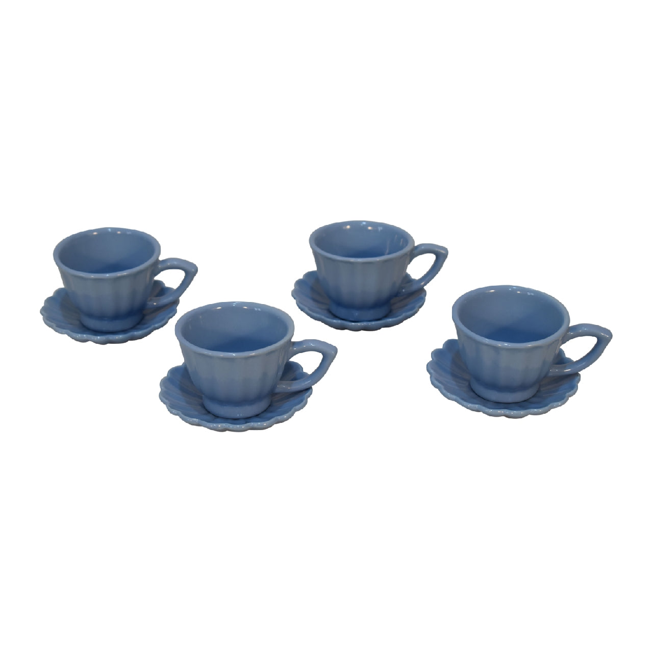 IN3109 - Blue Petal Mug Set of 4