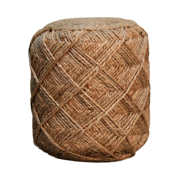 Jute Fiber Footstool Small Pattern