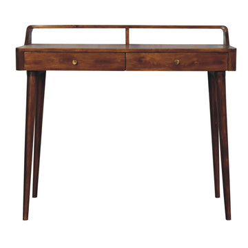 Elevated Chestnut Console Table