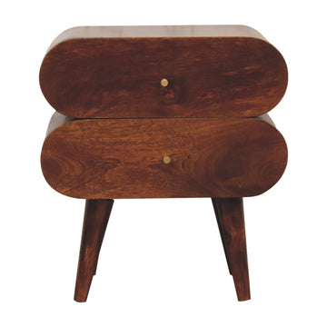 Bubble Chestnut Bedside