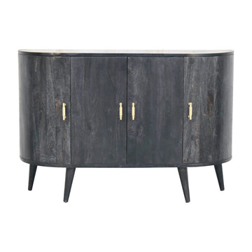 Ash Black T-Bar Quad Cabinet