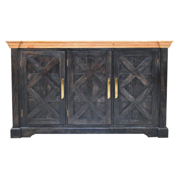 Regal Ash Black Rustic Sideboard