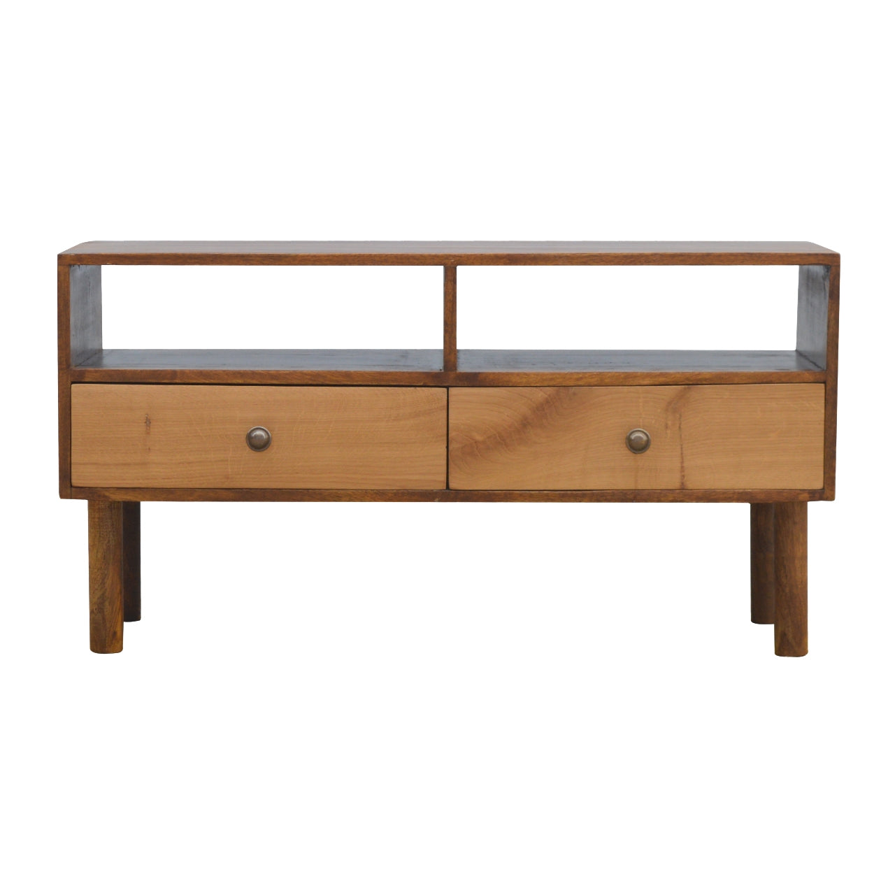 Oak Front Media Unit