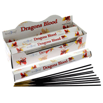 Stamford Hex Incense Sticks - Dragons Blood x6