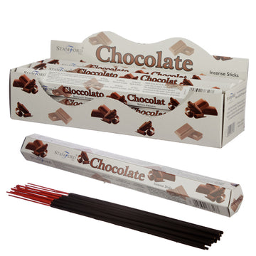 6x Stamford Hex Incense Sticks - Chocolate