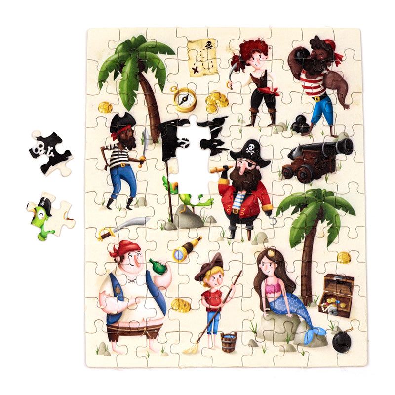 90pc Wooden Jigsaw Puzzle - Jolly Roger Pirates