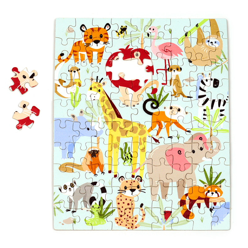 90pc Wooden Jigsaw Puzzle - Zooniverse