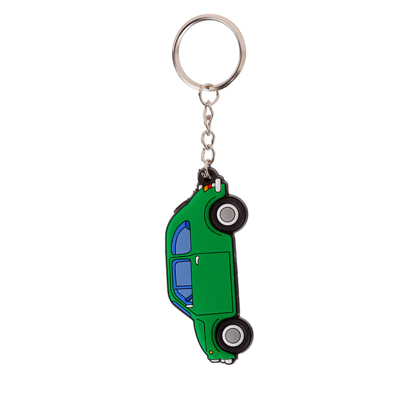 PVC Keyring - Fiat 500 Green