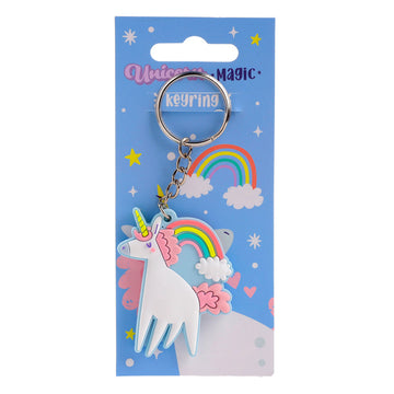 PVC Keyring - Unicorn Magic Pink