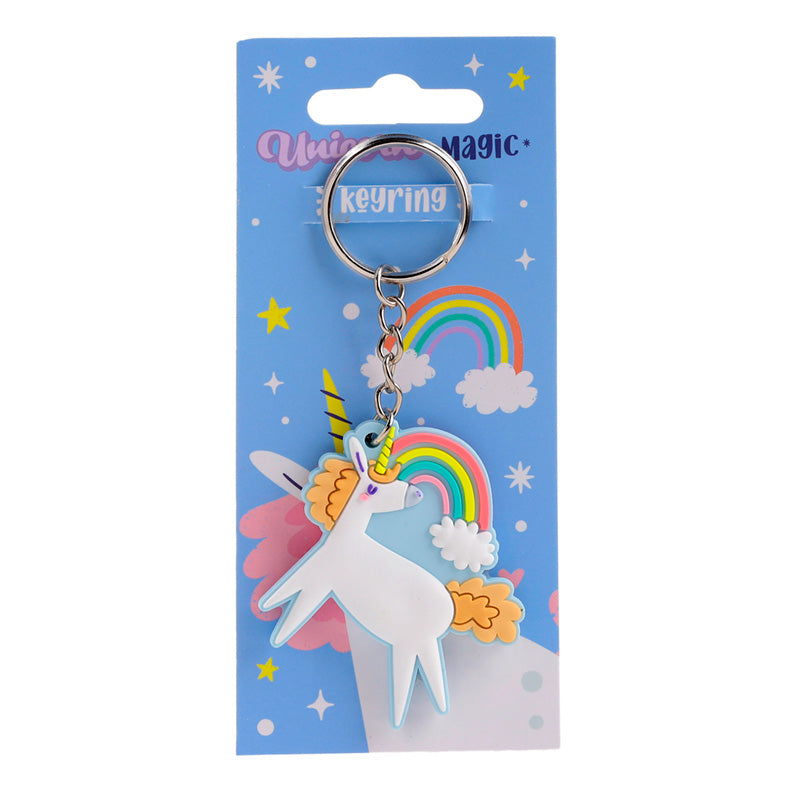 PVC Keyring - Unicorn Magic Orange