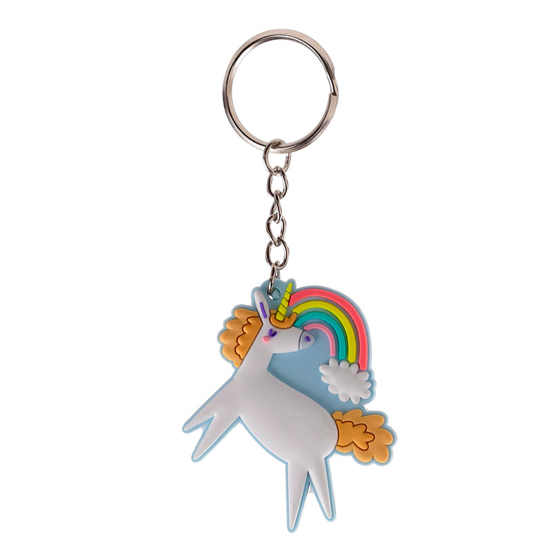 PVC Keyring - Unicorn Magic Orange