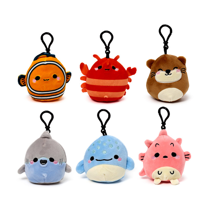 Squidglys Plush Keyring - Sealife