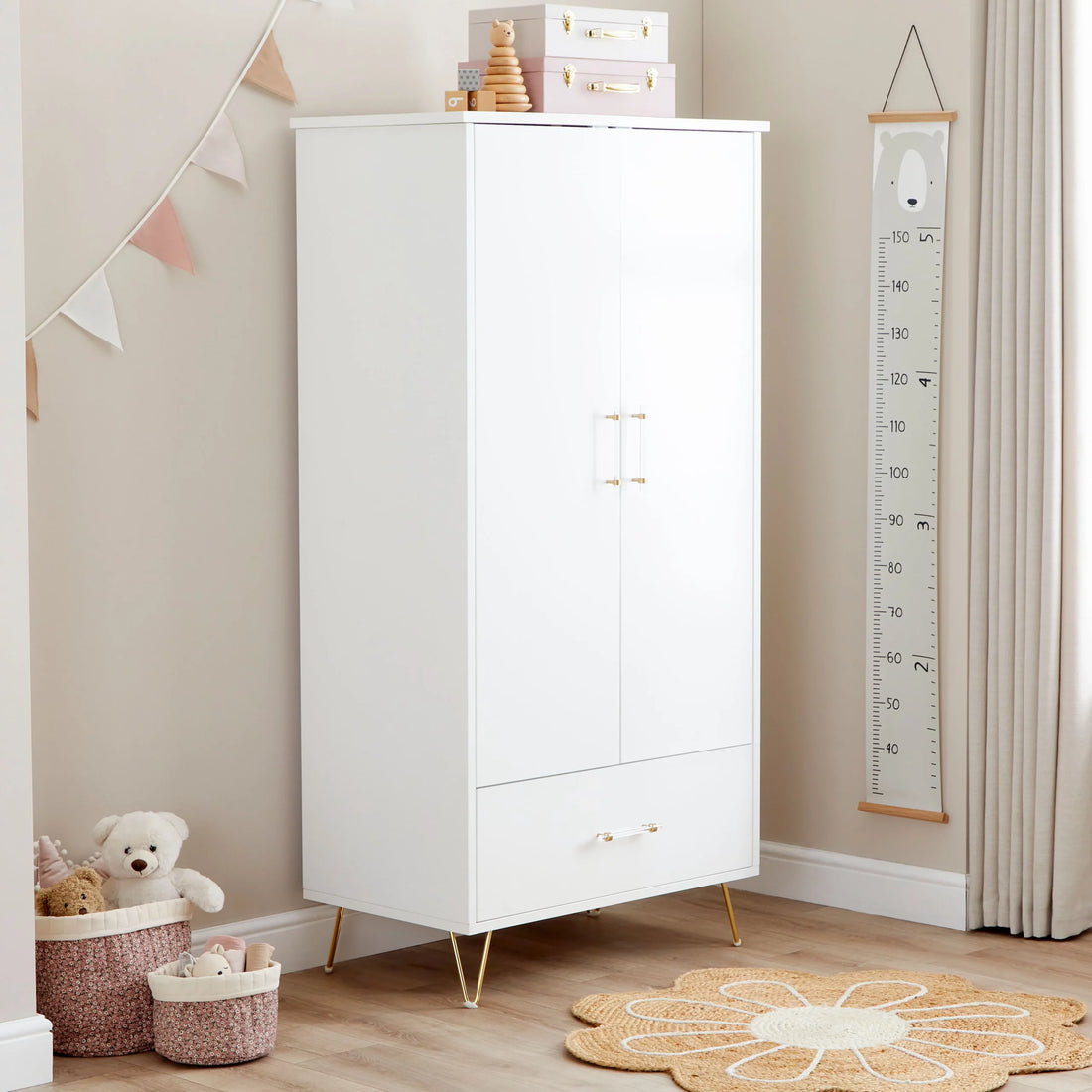 Kimi Nursery Wardrobe Acrylic