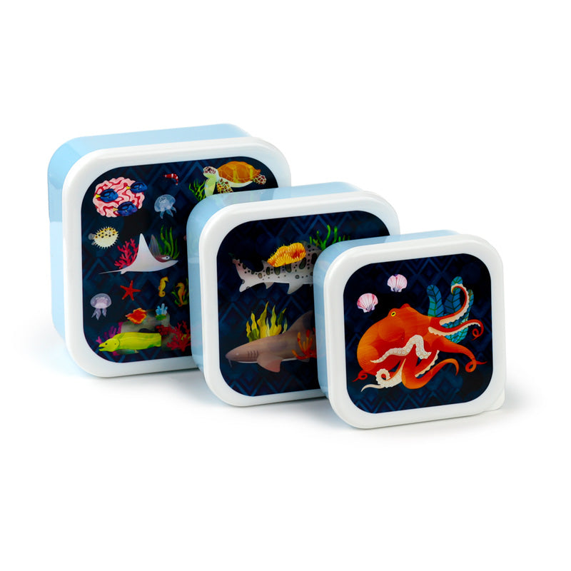 Lunch Boxes Set of 3 (M/L/XL) - Marine Kingdom