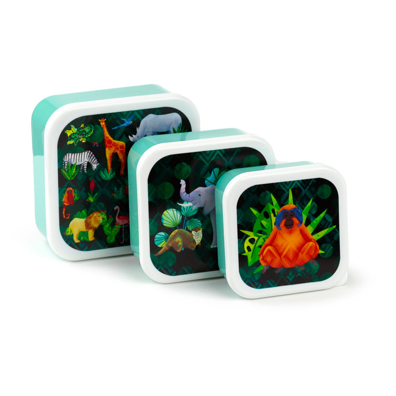 Lunch Boxes Set of 3 (M/L/XL) - Animal Kingdom