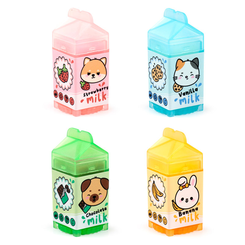 Lip Balm in a Shaped Holder - Adoramals Milk Carton