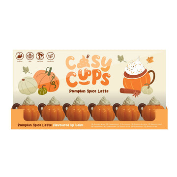 Lip Balm in Shaped Holder - Cozy Cups Pumpkin Spiced Latte x24