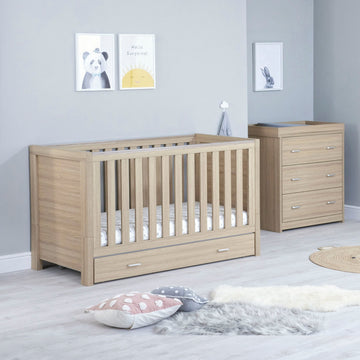 Luno 2 Piece Nursery Furniture Set with Drawer