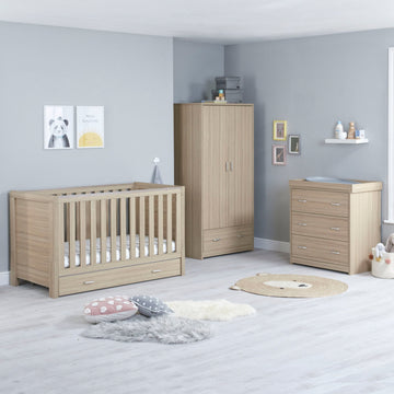 Luno 3 Piece Nursery Furniture Set with Drawer