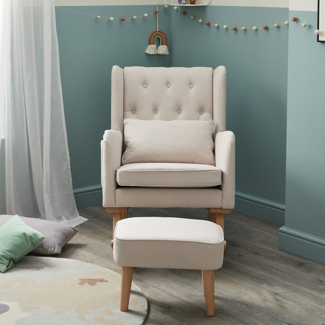 Lux Nursing Chair with Footstool