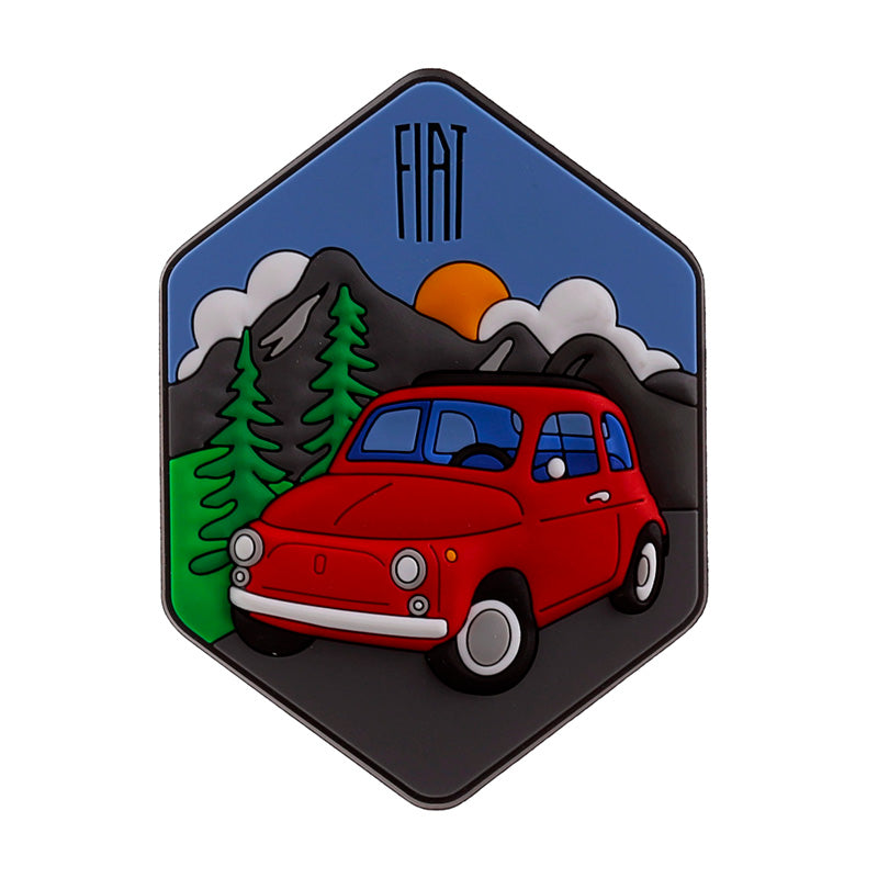 PVC Magnet - Fiat 500 Dolomite Mountains