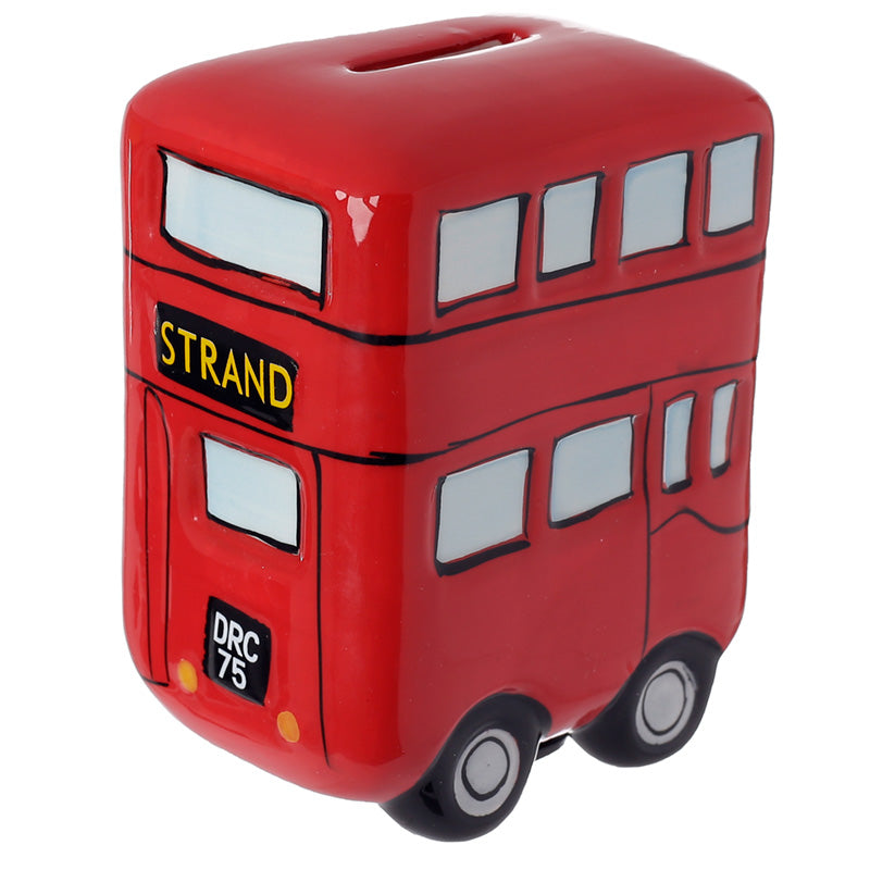 Fun Novelty Ceramic Red Routemaster Bus Money Box