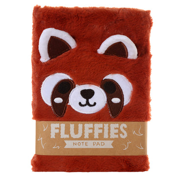 Fluffy Plush A5 Notebook - Adoramals Red Panda