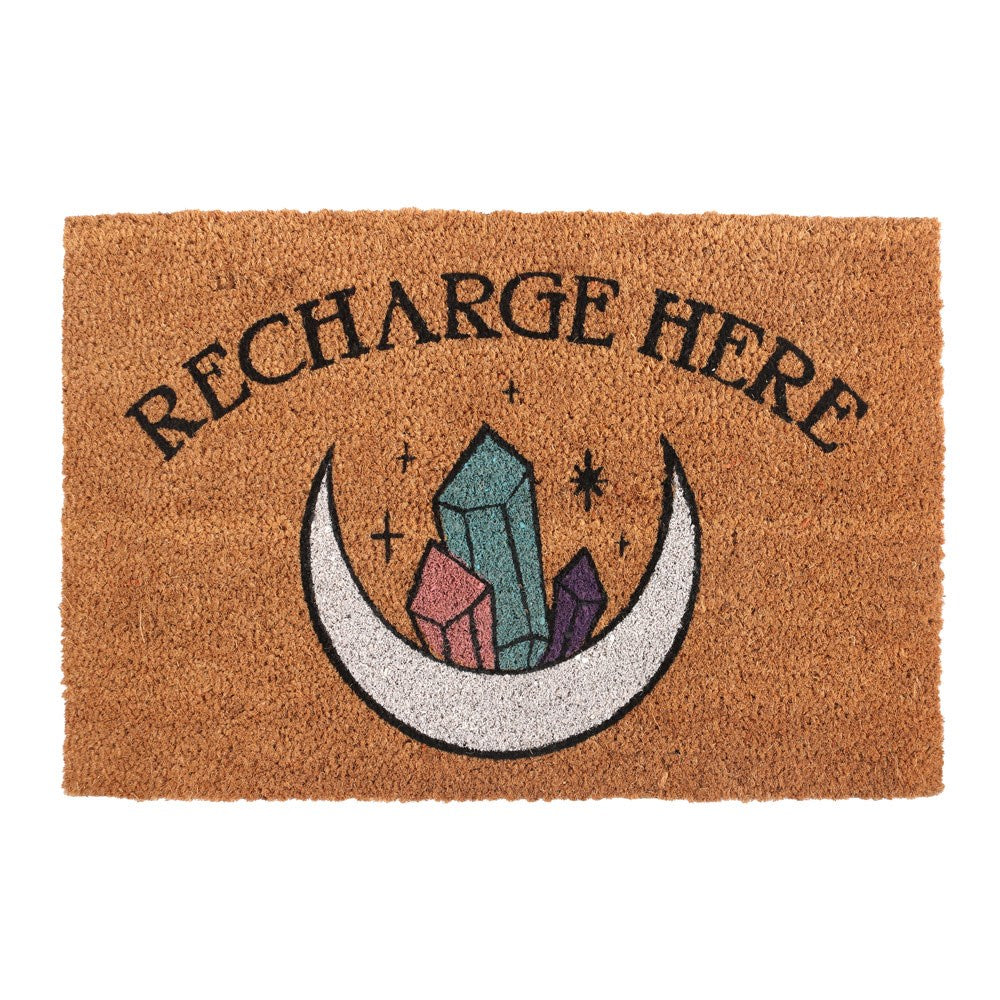 Natural Recharge Here Crystal Doormat