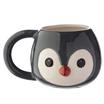 Ceramic Shaped Head Mug - Adoramals Penguin