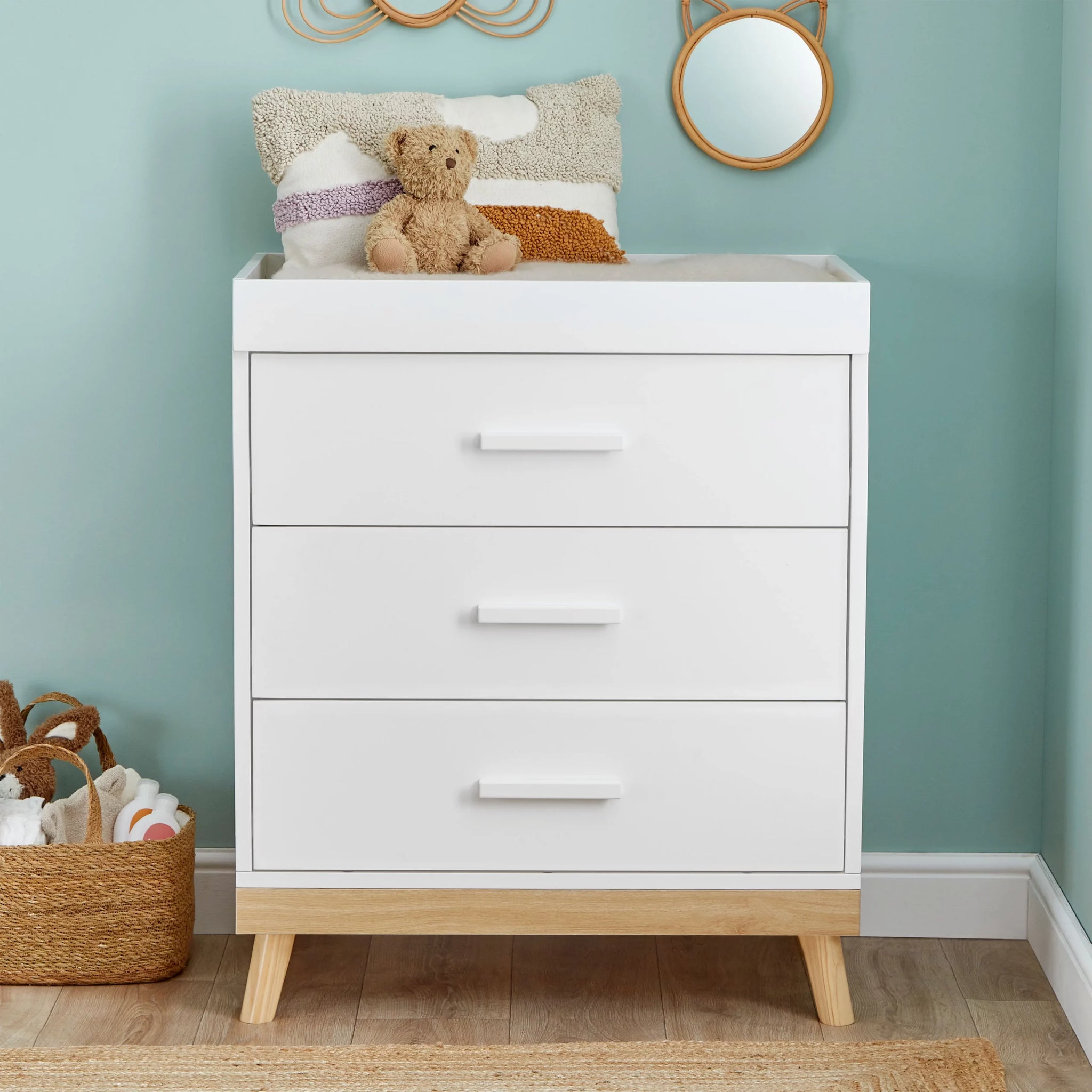 Mona Nursery Chest Changer White