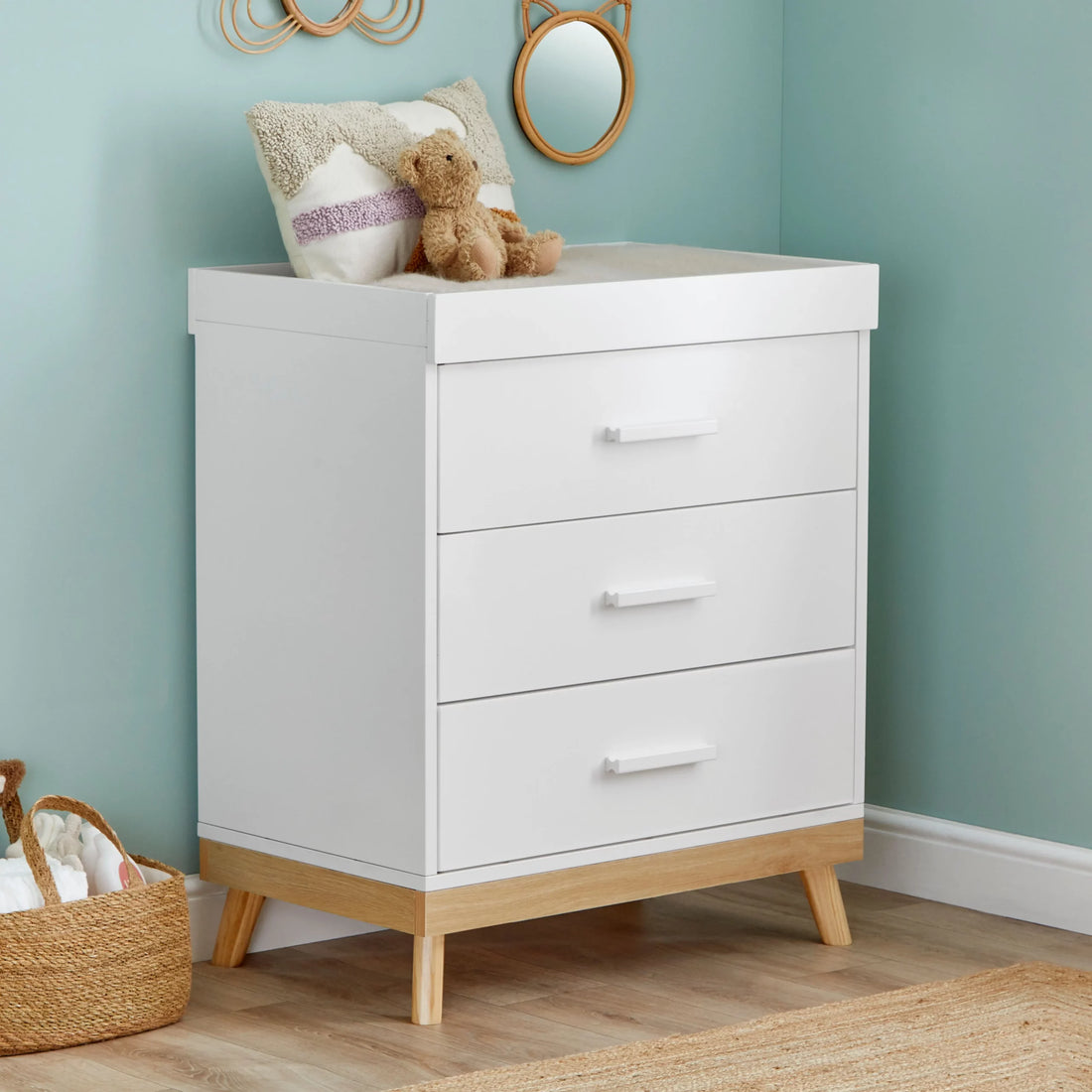 Mona Nursery Chest Changer White