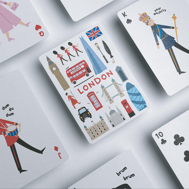 Standard Deck of Playing Cards - London Souvenir