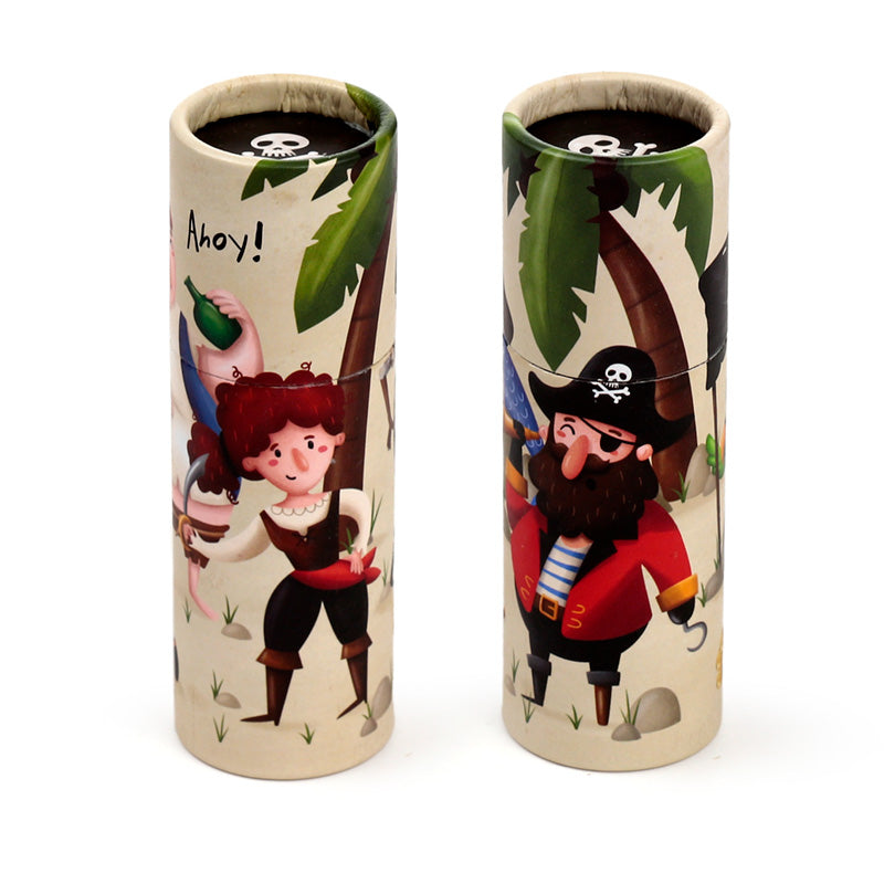 Fun Kids Colouring Pencil Tube - Jolly Rogers Pirates