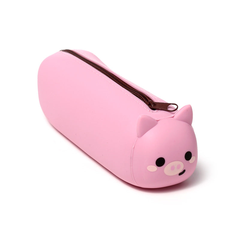 Silicone Pencil Case - Adoramals Pig