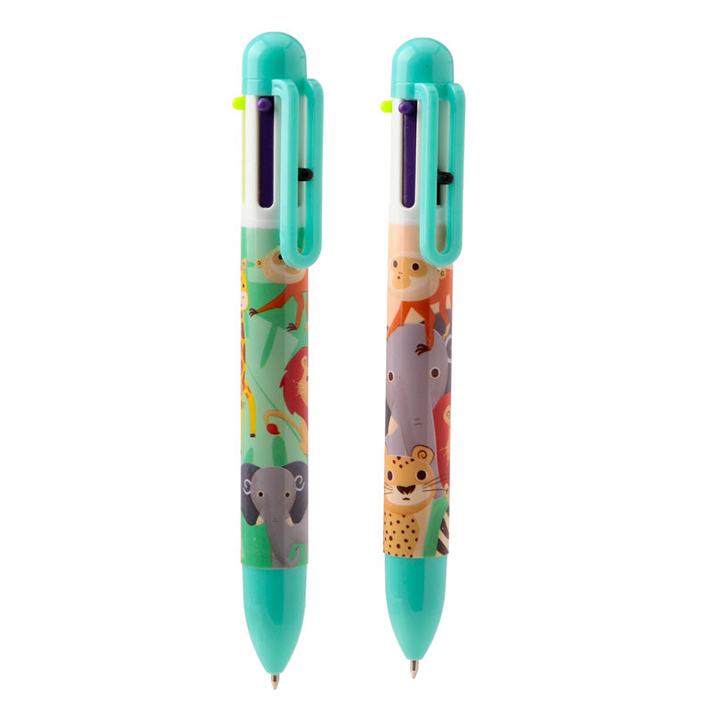 Multi Colour Pen (6 Colours) - Zooniverse