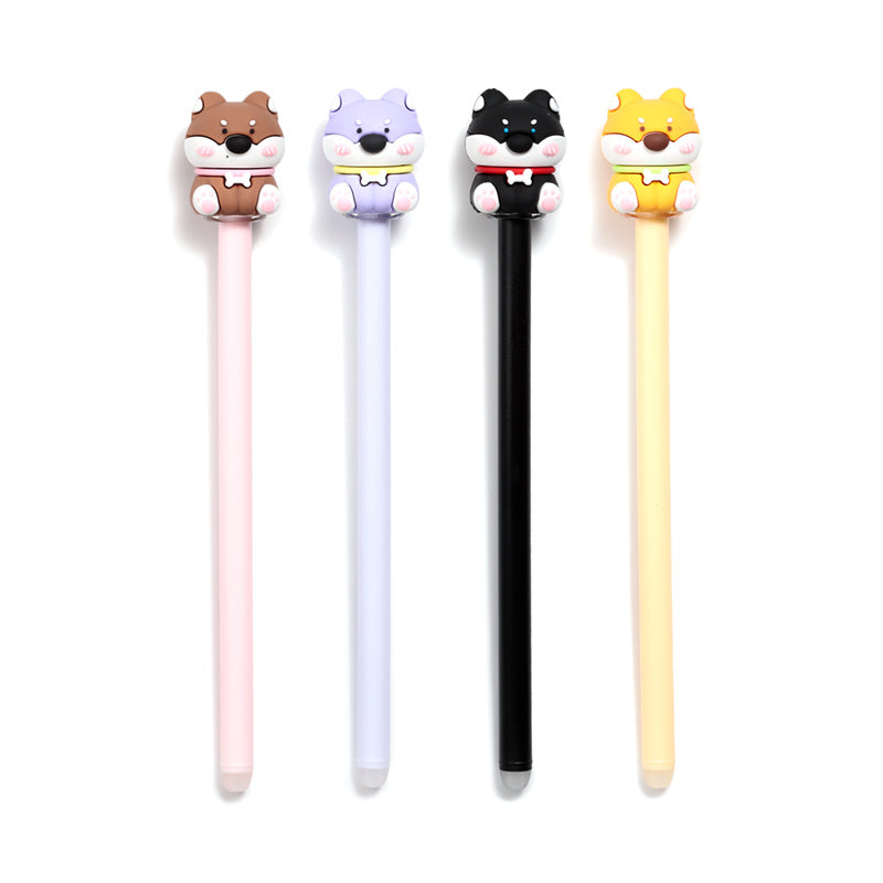 Erasable Pen with PVC Topper - Shiba Inu Dog x36