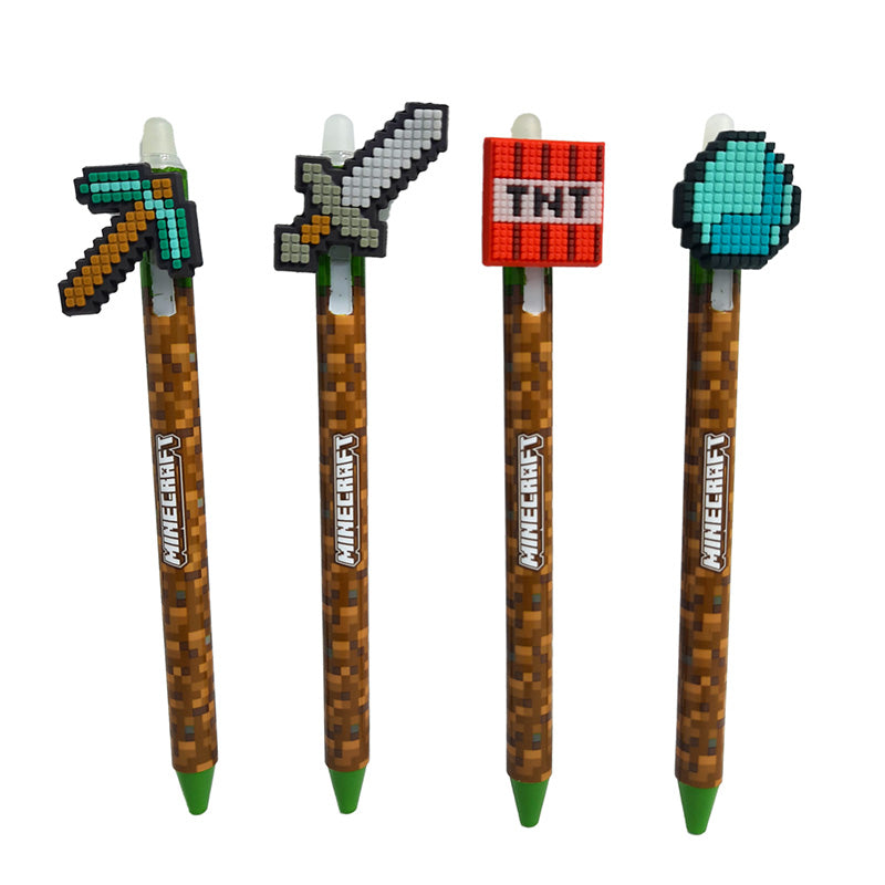 Erasable Pen with PVC Topper - Minecraft Tools