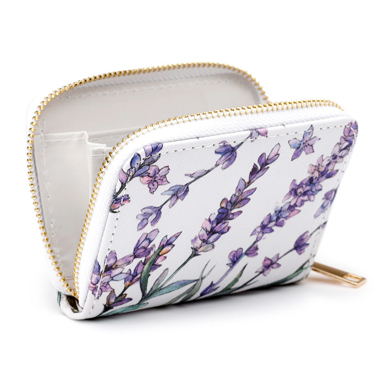 Small Zip Around Wallet - Lavender Fields