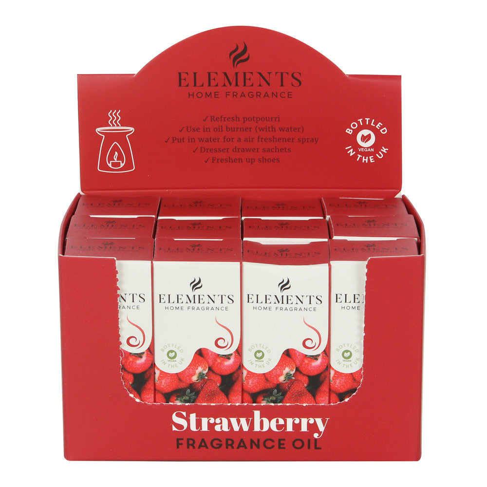 Set of 12 Elements Strawberry Fragrance Oils