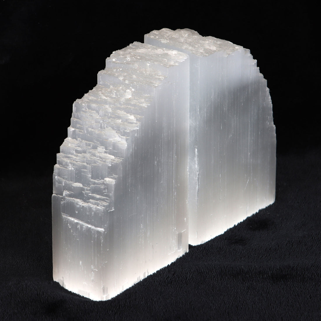 Selenite Crystal Bookends