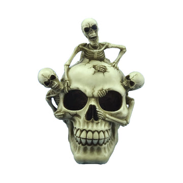 Decorative Ornament - Skull with Bursting Skeletons