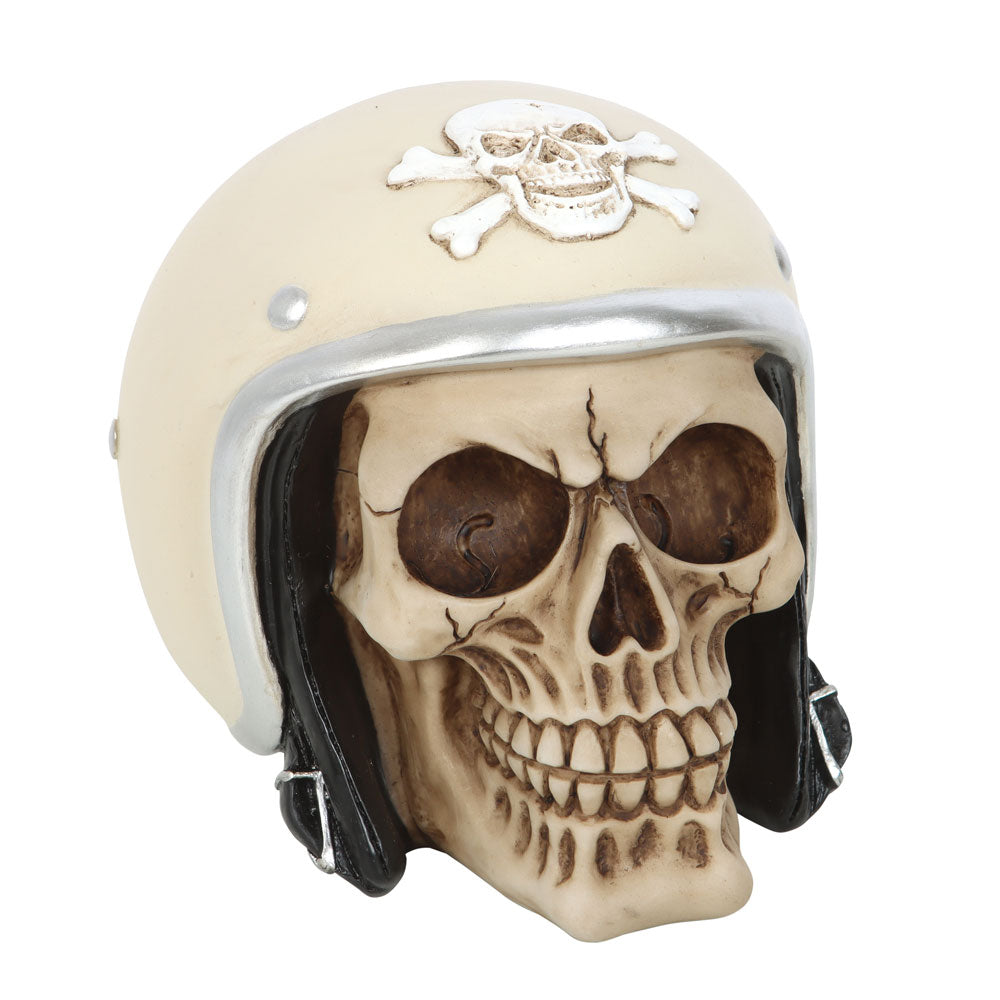 Skull Ornament with Helmet