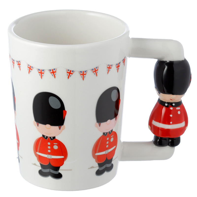 Novelty Ceramic Mug with Guardsman Handle